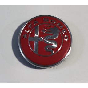   Motorháztető, hűtőrács embléma ALFA ROMEO 82MM PIROS NEW