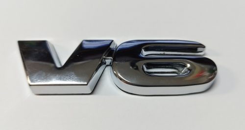 3D logo V6 fém