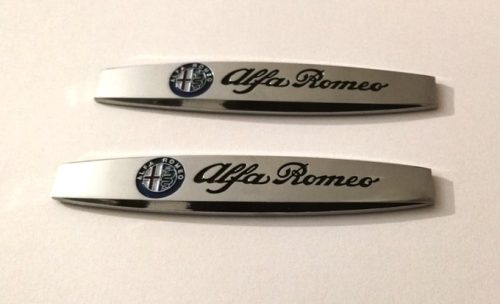 3D logo Alfa Romeo fém sárvédőre