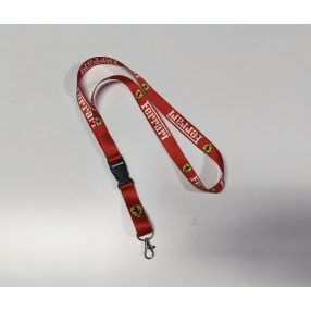 Nyakbaakasztós kulcstartó(nyakpánt) Ferrari Piros