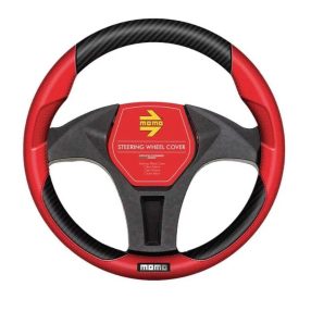 Kormányvédő Tuning M, Fekete-Piros MOMO 30SWC016BR