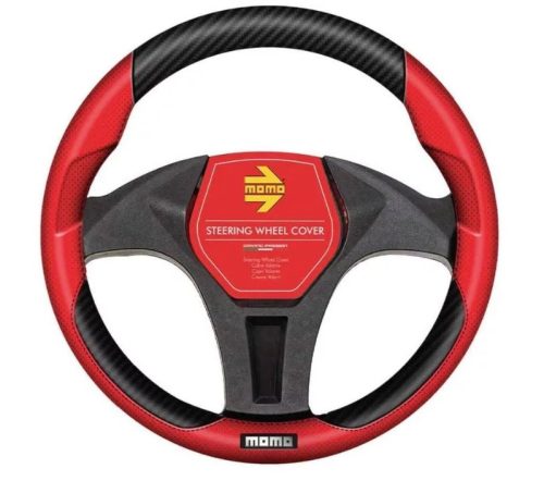 Kormányvédő Tuning M, Fekete-Piros MOMO 30SWC016BR