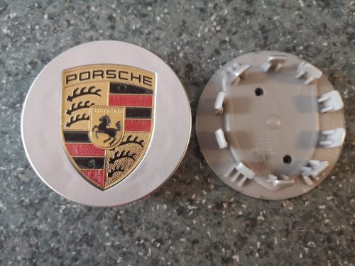 Alufelni felniközép kupak 77mm/60mm PORSCHE SILVER