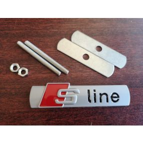 3D logo Audi SLine hűtőrácsra Fém