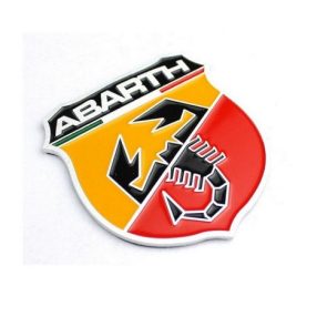 3D logo Abarth pajzs Fém