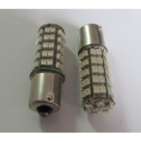1156/BA15S 1pólusú 68SMD ledes izzó, Fehér