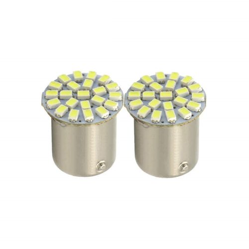1156/BA15S 1polusú 9SMD alacsony ledes izzó Fehér 