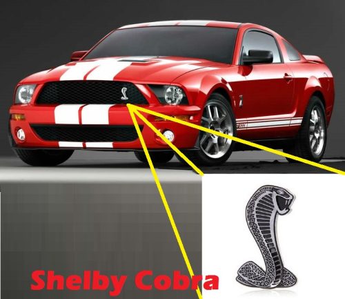3D-s Mustang Cobra logo(Shelby Cobra)