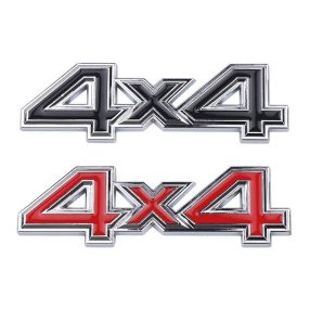3D logo króm 4x4 fém