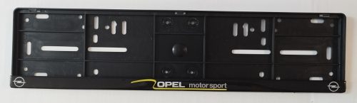 Rendszámtábla keret műgyantázott autómárkás Opel Motorsport