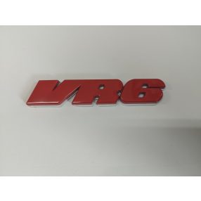 3D logo VR6 több színben Fém