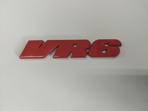 3D logo VR6 több színben Fém
