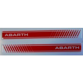 3D-s Abarth díszcsík matrica 25cm