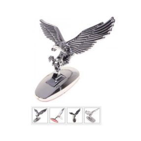 3D Szálló sas logo(Eagle Fly) Króm