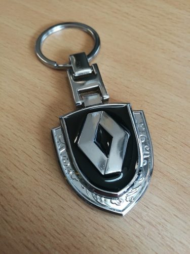 Kulcstartó fém Renault pajzs