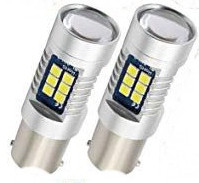 1156/BA15S 1polusú 21SMD ledes Lencsés Fehér