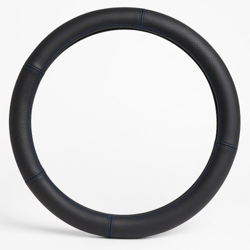 Kormányvédő Bőrhatású kék cérnás