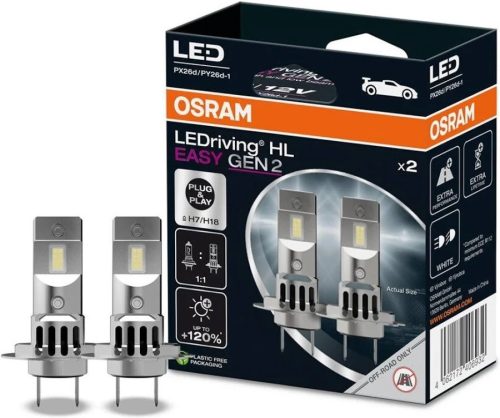 Ledes izzó, párban, OSRAM H7 EASY