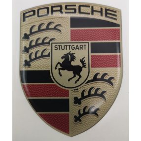 3D-s Porsche hűtőrács pajzs embléma