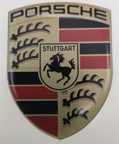 3D-s Porsche hűtőrács pajzs embléma