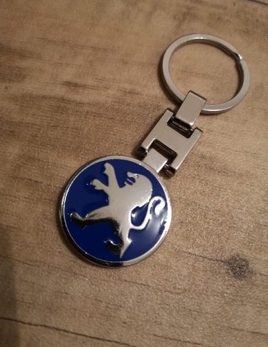 Kulcstartó fém Peugeot óraszíjas stílusú