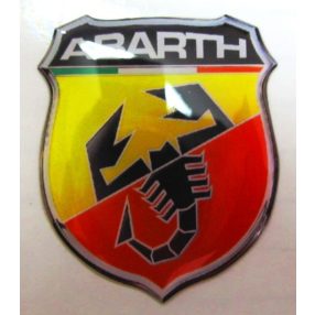 3D-s Abarth pajzs matrica több színben