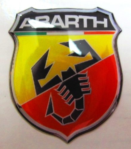 3D-s Abarth pajzs matrica több színben
