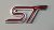3D logo ST Ford Style Fém Piros/króm
