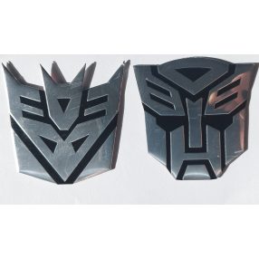 3D Logo Transformers Fém matrica