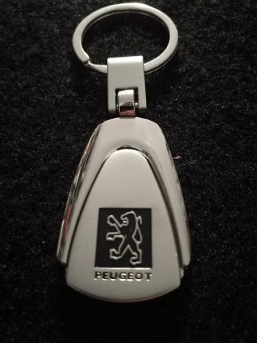 Kulcstartó fém Peugeot színes