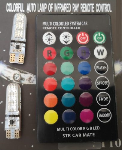 T10 Helyzetjelző RGB távirányítós