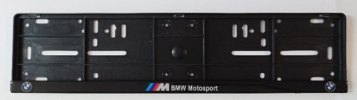 Rendszámtábla keret műgyantázott autómárkás BMW Motorsport