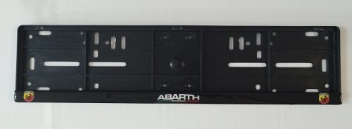 Rendszámtábla keret műgyantázott autómárkás Abarth