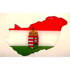3D-s Magyarország matrica Tricolor
