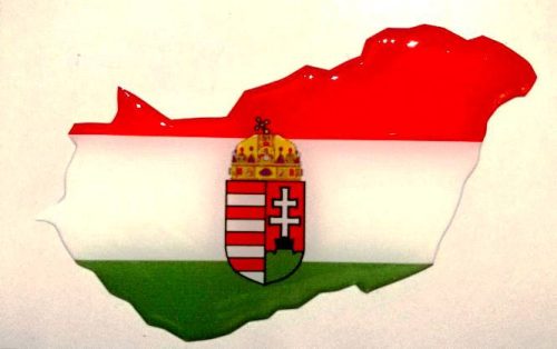 3D-s Magyarország matrica Tricolor