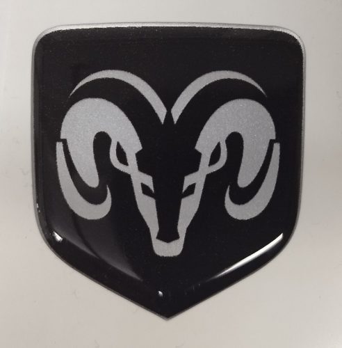 3D-s Dodge pajzs hűtőrács matrica