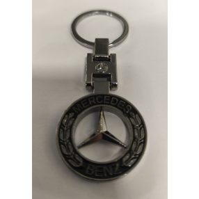 Kulcstartó fém Mercedes óraszíjas fekete stílusú