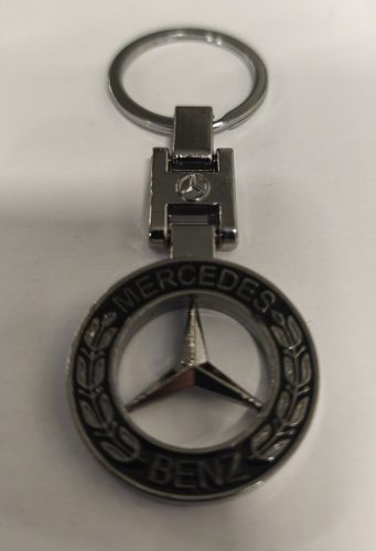 Kulcstartó fém Mercedes óraszíjas fekete stílusú