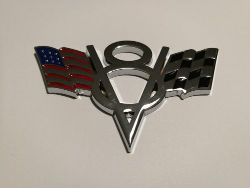 3D logo V8 USA fém