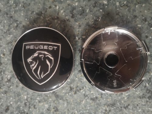 Alufelni felniközép kupak 60mm/56mm Peugeot Black
