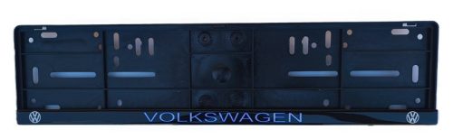Rendszámtábla keret műgyantázott autómárkás Volkswagen (VW) natúr