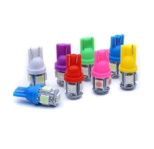 Helyzetjelző T10 5SMD LED több színben