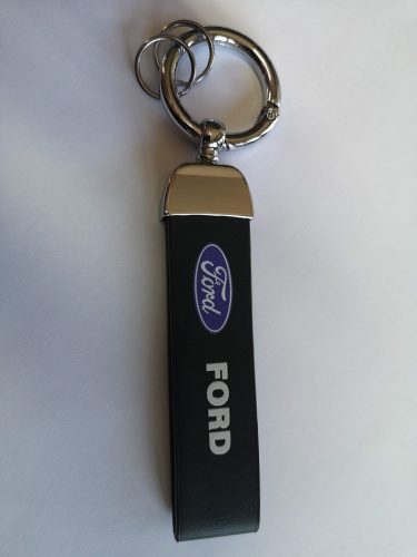 Kulcstartó fém Ford bőrrel