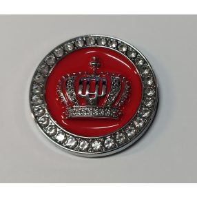 3D logo Korona Fém Piros