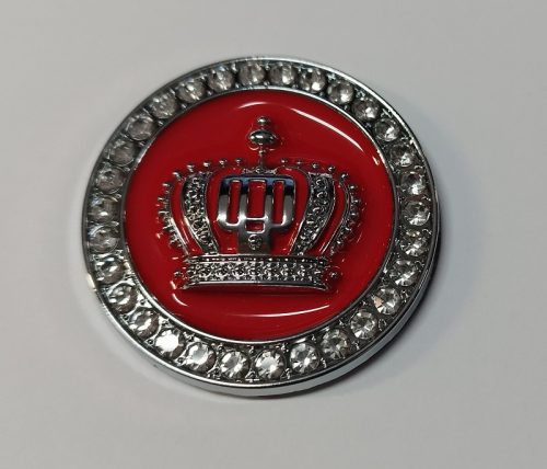 3D logo Korona Fém Piros