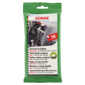 Nedves törlőkendő matt 10db-os Sonax