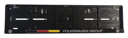 Rendszámtábla keret műgyantázott autómárkás VOLKSWAGEN Group