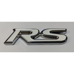 3D logo RS króm/fehér
