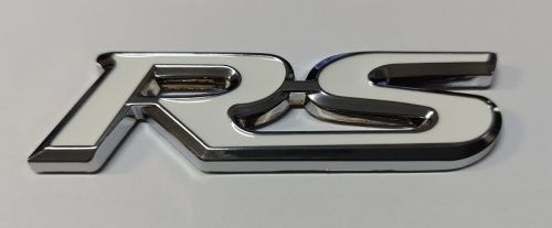 3D logo RS króm/fehér