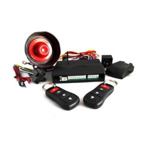   Egyirányú autóriasztó szett, ütésérzékelő, 2 távadóval, 12V - SMP G96018